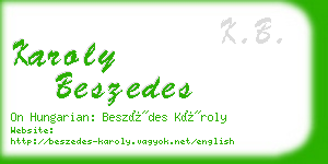 karoly beszedes business card